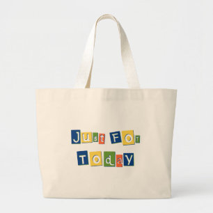 Enkel voor de brieven van het Blok van de Kleur va Grote Tote Bag