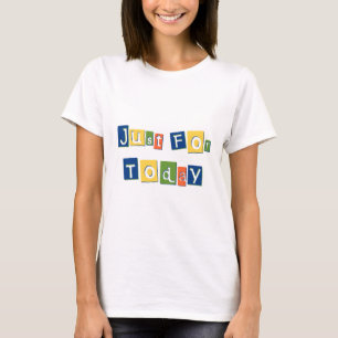 Enkel voor de brieven van het Blok van de Kleur va T-shirt