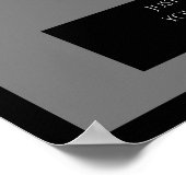 Enkel voor de Record persoonlijke foto Poster (Hoek)