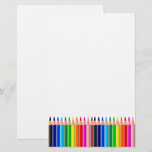 enkel voor kinderverzorging briefpapier (Voorkant / Achterkant)