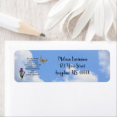 Enkel voor vandaag Butterfly Inspirerend adres Etiket (Insitu)