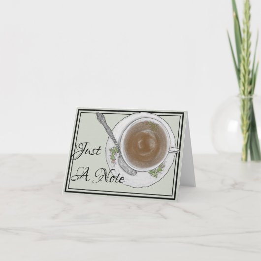 Enkel vormt een Thee van de Nota Om het even welke Kaart (Voorkant)