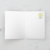 Enkel Zeggend hallo het Lege Wenskaart van de Nota Kaart (Binnen)