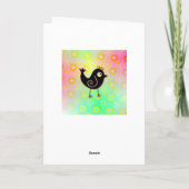 Enkel Zeggend hallo & leuke de vogelkaart van Kaart (Achterkant)