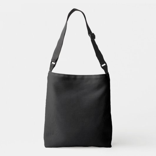 Enkel zwarte hexadecimale code 000000 crossbody tas (Achterkant)