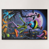 Enkelbijter in Shroom Town Fantasie Legpuzzel (Horizontaal)