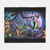 Enkelbijter in Shroom Town Pop Fantasy Fleece Deken (Voorkant (Horizontaal))