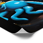 Enkelbijter in Shroom Town Pop Fantasy Poster (Hoek)