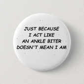 Enkelbiter T-shirt Ronde Button 5,7 Cm (Voorkant)