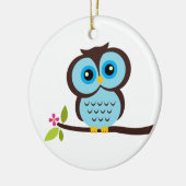 Enkelblauw Keramisch Ornament (Links)