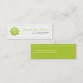 Enkelbloesem in Limoen Visitekaartje (Voorkant / Achterkant)