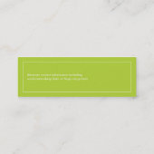 Enkelbloesem in Limoen Visitekaartje (Achterkant)