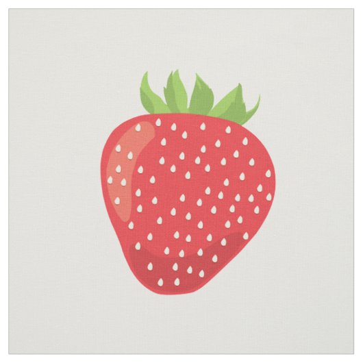 Enkele aardbei katoenen stofsample stof (Swatch)