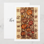 Enkele bedankkaart (Voorkant / Achterkant)