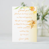 Enkele bedankkaarten bedankkaart (Staand voorkant)