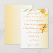 Enkele bedankkaarten bedankkaart (Voorkant / Achterkant)