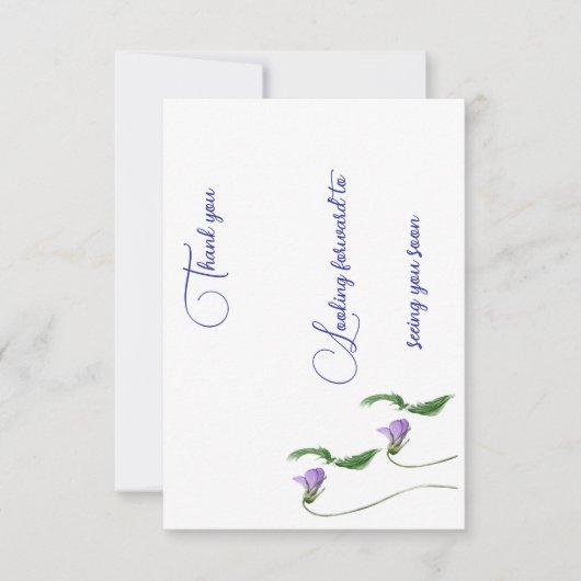 Enkele bedankkaarten bedankkaart (Voorkant)