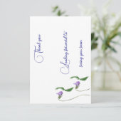 Enkele bedankkaarten bedankkaart (Staand voorkant)