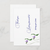 Enkele bedankkaarten bedankkaart (Voorkant / Achterkant)