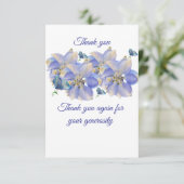 Enkele bedankkaarten bedankkaart (Staand voorkant)