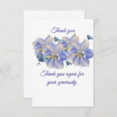 Enkele bedankkaarten bedankkaart (Voorkant / Achterkant)