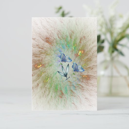 Enkele bedankkaarten bedankkaart (Staand voorkant)