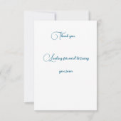 Enkele bedankkaarten bedankkaart (Achterkant)