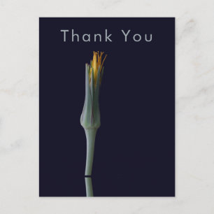 Enkele Bloem Elegante Gepersonaliseerde Dankjewel Briefkaart