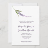 Enkele bloemstengel Paarse lavendel groen Kaart (Voorkant)