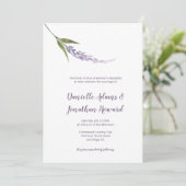 Enkele bloemstengel Paarse lavendel groen Kaart (Staand voorkant)