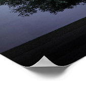 enkele boom met maan en sterren poster (Hoek)