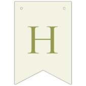 Enkele Bunny Carrot 1e Verjaardag Waterverf Vlaggetjes (Tweede vlag)