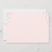 Enkele Bunny Paaslente verjaardagsuitnodiging Kaart (Achterkant)