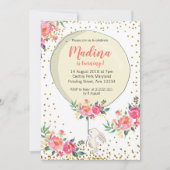 Enkele Bunny Paaslente verjaardagsuitnodigingen Kaart (Voorkant)