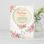 Enkele Bunny Paaslente verjaardagsuitnodigingen Kaart (Staand voorkant)