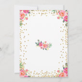 Enkele Bunny Paaslente verjaardagsuitnodigingen Kaart (Achterkant)