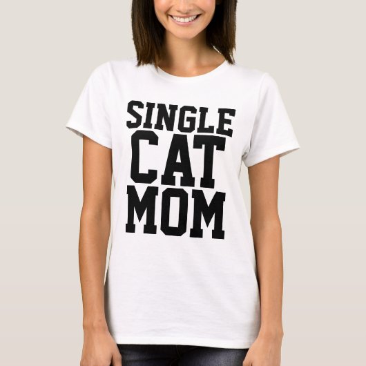 ENKELE CAT MOM T-shirts (Voorkant)