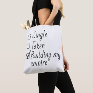 Enkele Checklist Stijl Motiverende Quote  Tote Bag