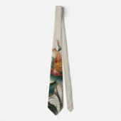 Enkele Cloisonne Bloem formele halsband Stropdas (Voorkant)