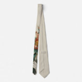 Enkele Cloisonne Bloem formele halsband Stropdas (Achterkant)