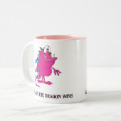 Enkele dagen wint de Draak Tweekleurige Koffiemok (Voorkant links)