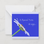 Enkele Daisy Flower op Canvas Notitiekaartje (Voorkant)