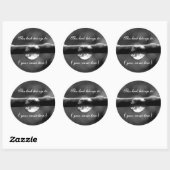 Enkele druppel ronde sticker (Vel)