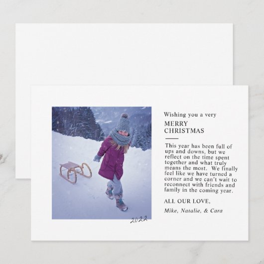 enkele foto speciale feestkaart feestdagenkaart (Voorkant / Achterkant)