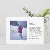 enkele foto speciale feestkaart feestdagenkaart (Staand voorkant)