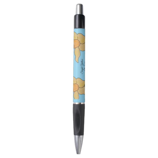 Enkele Gele Narcis Pen (Voorkant Verticaal)
