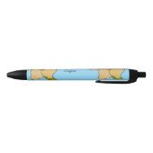 Enkele Gele Narcis Zwarte Inkt Pen (Bodem)