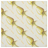 Enkele gele roos bruiloft aangepaste naam stof (Swatch)