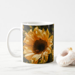 Enkele Gele Zonnebloem Koffiekop Mok