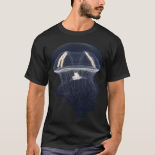 Enkele gloeiende kwal t-shirt